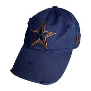 Star Wars Dallas Cowboys Chewbacca Cap Distressed Baseball Hat Strapback‎ RARE
